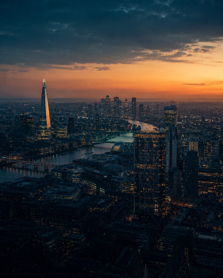 Londra — sede internazionale di Galattica Holding Ltd